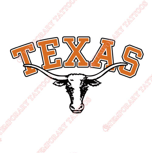 Texas Longhorns Customize Temporary Tattoos Stickers NO.6512